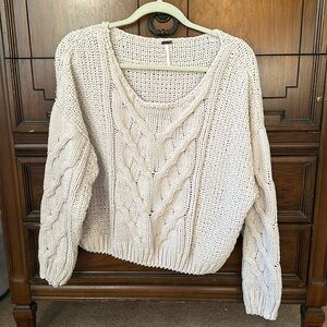 Free People chunky knit sweater